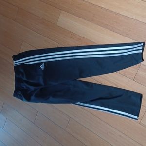 Adidas pants 10/12 black with white stripes